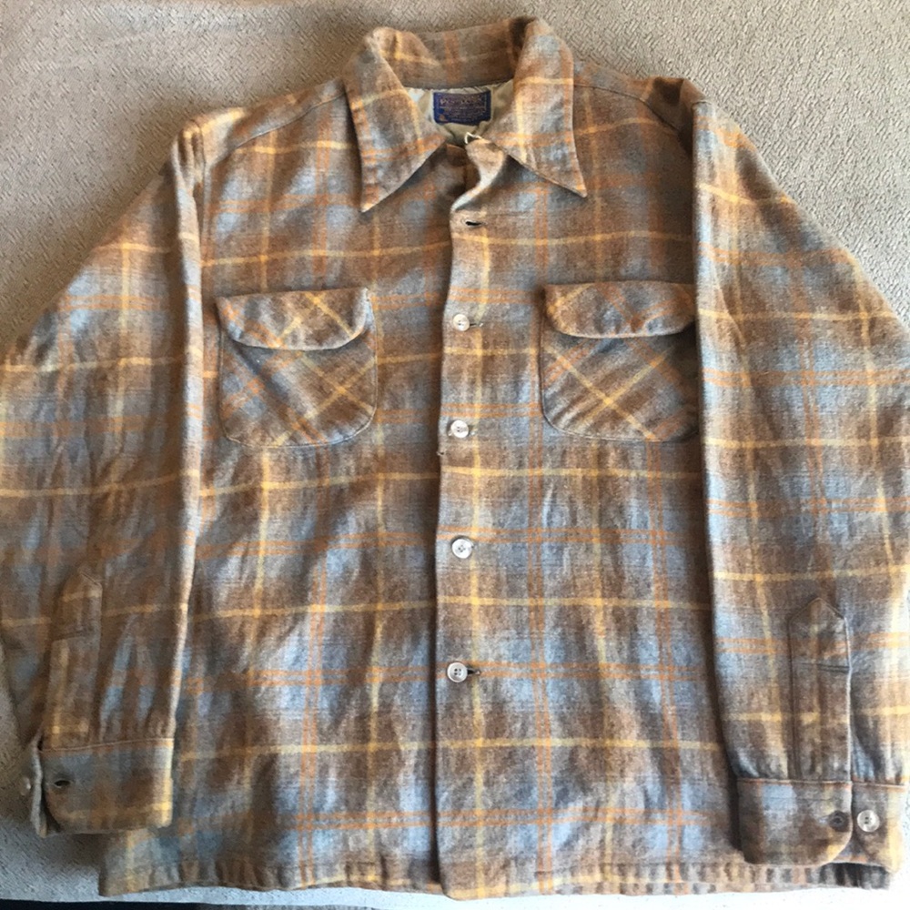Pendleton light brown flannel